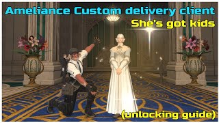 How to unlock ameliance custom delivery client in ffxiv endwalker