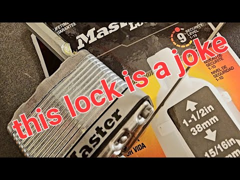 Master Lock level 9 security is a joke!