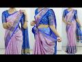 Heavy Silk Saree Draping Tutorial For Wedding Guests Slim Tall Look With Perfect Pleats Saree