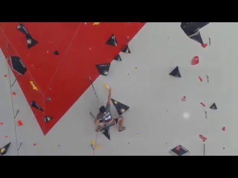 Loic Timmermans -IFSC World Cup Second qualification - Chamonix 2015