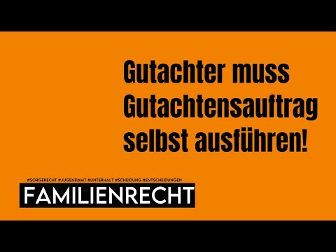 Fehler  Gutachtensauftrag wird ganz oder teilweise durch Dritten ausgeführt