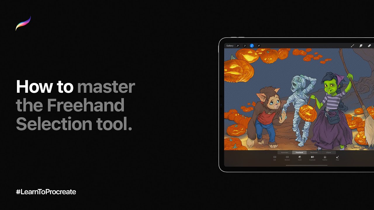 How to master the Freehand Selection tool in Procreate
