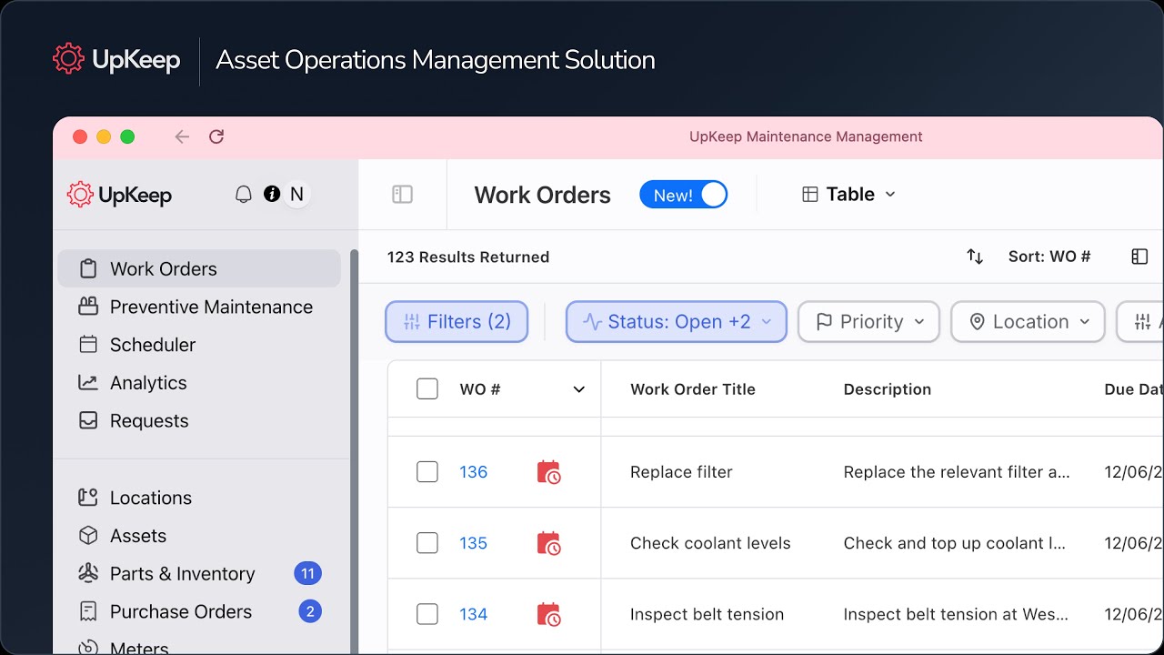 UpKeep — Asset Operations Management Solution