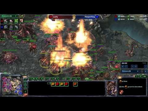 SeKo Starcraft - Lucky vs Apocalypse - Crazy Base Trade Amazingness - Pro SC2 HOTS Replays