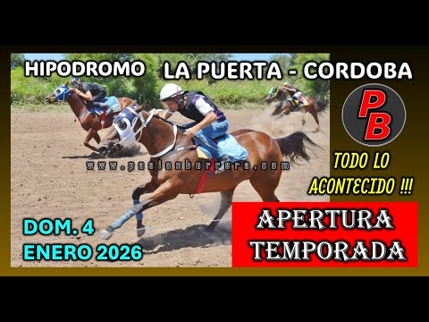 CARRERAS HIPODROMO MUNICIPAL LA PUERTA - CORDOBA (04-01-2026)