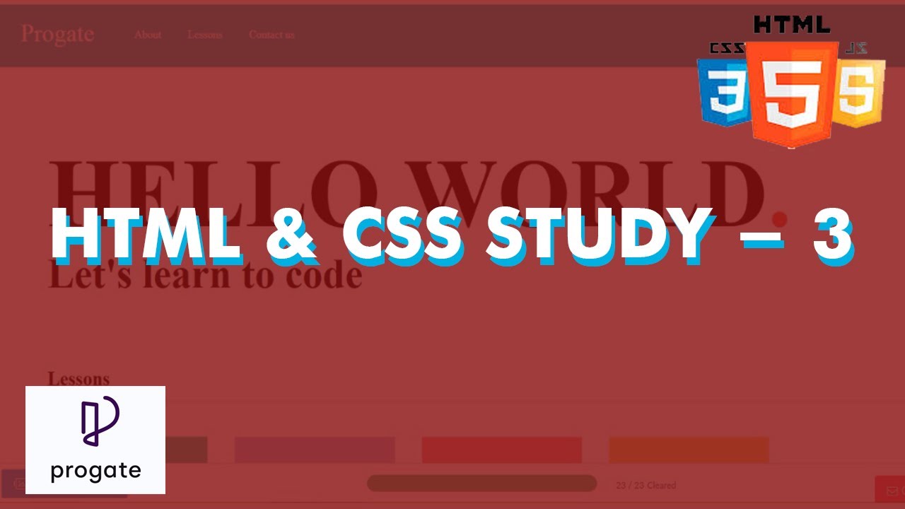 Latihan HTML & CSS III Study - Progate