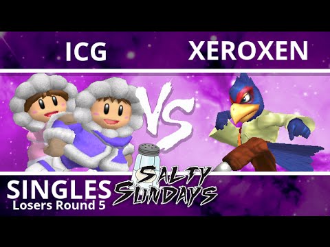 Salty Sunday 4 - ICG (Ice Climbers) VS XeroXen (Falco) - Melee (Losers Round 5)