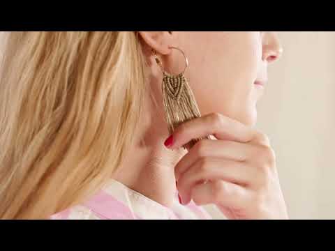 Hobbysett Creativ Company Mini DIY Kit Øreringer Makramè
