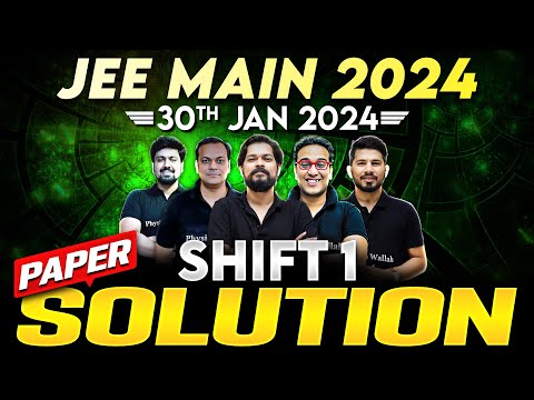 JEE Main 2024 Paper Discussion/Solution, ATTEMPT 1 | 30th January - SHIFT 1 ⚡️