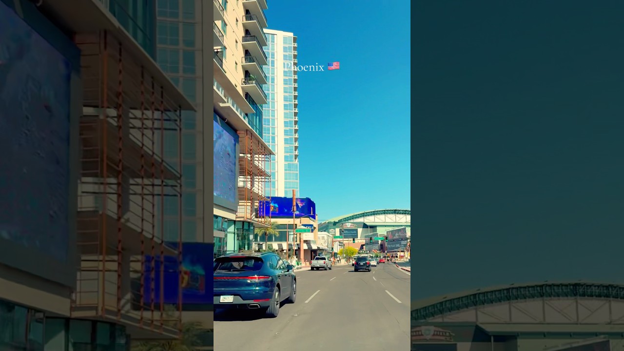 Driving in downtown Phoenix, Arizona 🇺🇸#usa #travel #usatravelvlog #phoenix #us #arizona #city