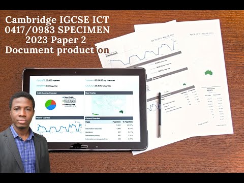 Cambridge IGCSE ICT (0417/0983) Specimen 2023-2025 Paper 2 - Document production
