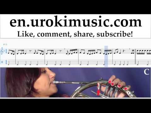 How to Play French Horn Felipe Pelaez feat. Maluma - Vivo Pensando En Ti Tabs um-i352