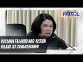 Rossana Fajardo Nag Resign Bilang ICI Commissioner TV Patrol