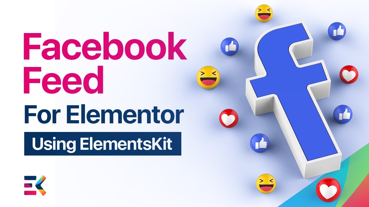Facebook Feed Widget in Elementor with Elementskit