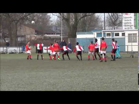 kopbal Floris Pronk DSO JO11-1 vs Feyenoord JO10-1 17022018