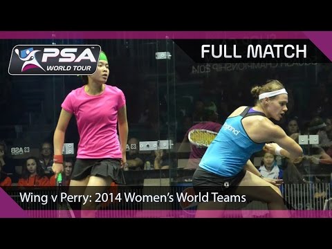 Squash : Full Match - WWT'14 Semis (HK v ENG) Tong Tsz Wing v Sarah-Jane Perry