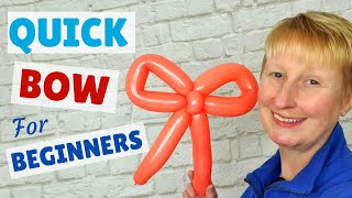 🎀  Bow Balloon Animal Tutorial for Beginners #balloonbow 🎀 How to Make a Balloon Bow