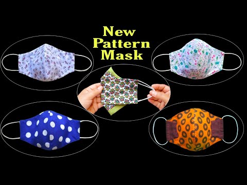 4 Very Easy New Style Pattern Mask - Face Mask Sewing Tutorial - Diy Cloth Face Mask(New Model 2021)