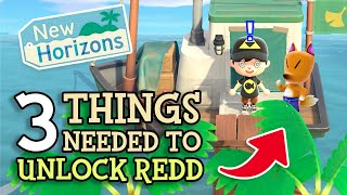 Animal Crossing New Horizons: 3 Things To UNLOCK REDD (How To Find Jolly Redd