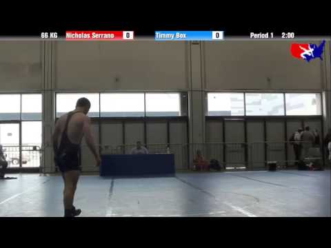 Nicholas Serrano vs. Timmy Box at 2013 Junior Nationals - FILA - GR