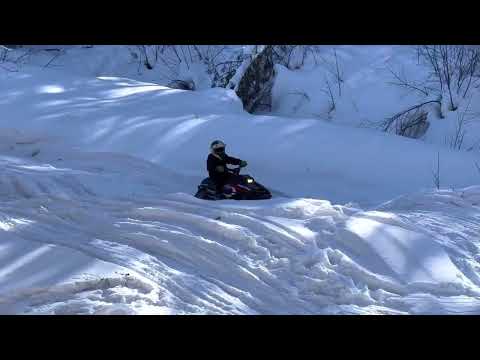 Never give up ,kid on Polaris 120 Indy