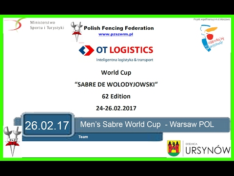 2017 Men's Sabre Team World Cup Warsaw - Piste Green