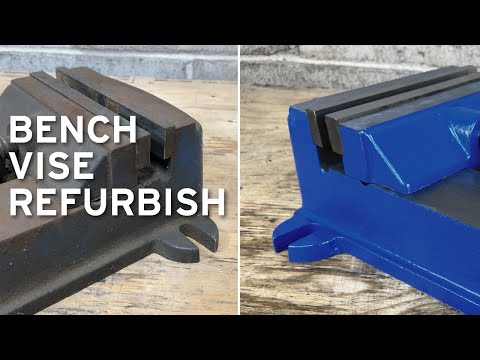 Greasy Rusty Old Japanese Bench Vise Restoration