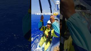 154ft above water 💦 Star of the Seas Cruise Mom conquered her fear!😨 #royalcaribbean #ytshorts #fy