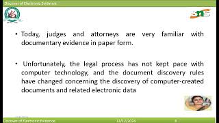 Download Lagu Discover of Electronic Evidence|Dr.R.SUGANYA|SNS INSTITUTIONS Thumbnail