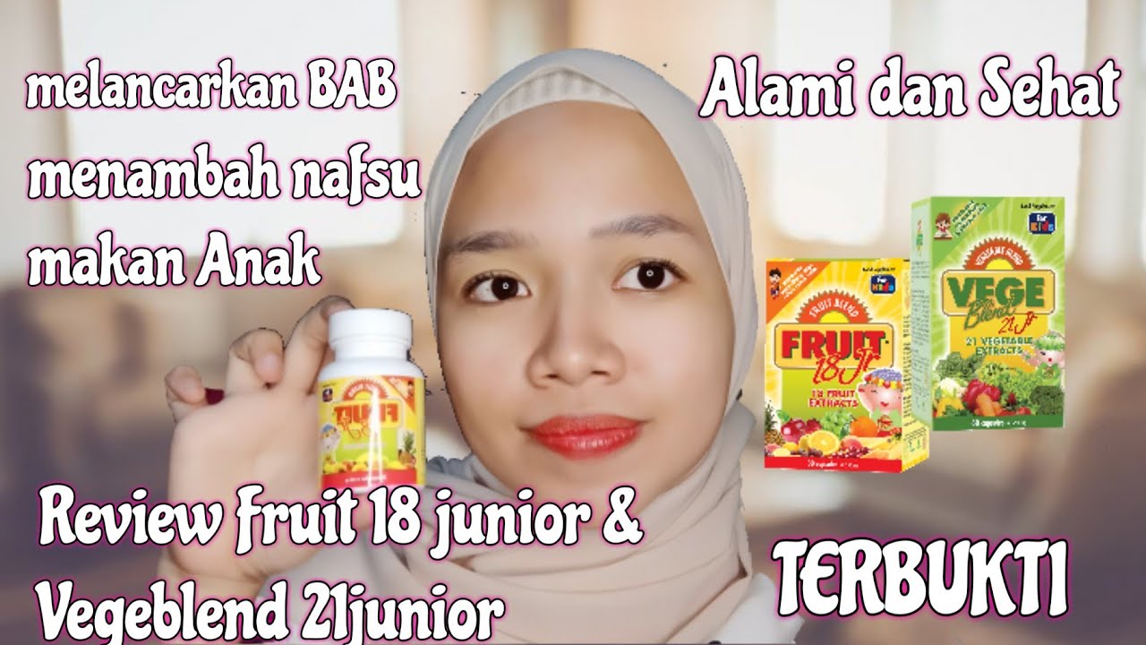 Putar video Vitamin penambah nafsu makan dan Melancarkan BAB pada anak , Vegeblend 21 Junior & Fruit 18 Junior sekarang Vitamin penambah nafsu makan dan Melancarkan BAB pada anak , Vegeblend 21 Junior & Fruit 18 Junior