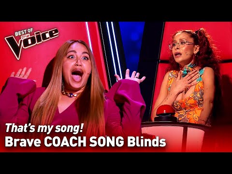 COACH SONG Blind Auditions on The Voice | Top 10