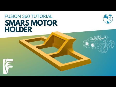 YouTube thumbnail for SMARS Fusion 360 Design, Motor Holder