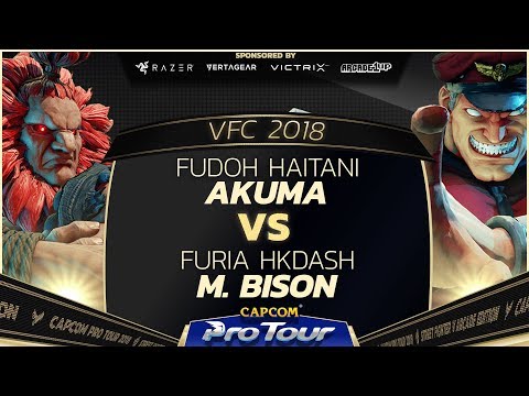 Fudoh Haitani (Akuma) vs Furia HKDash (M. Bison) - Versus Fighting Cup 2018 Top 8 - CPT 2018