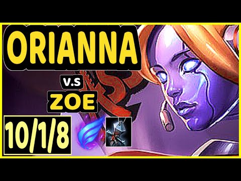 XKENZUKE (ORIANNA) vs ZOE - 10/1/8 KDA MID CHALLENGER GAMEPLAY - EUW