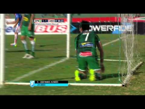 Gol de Olivares. Sp. Belgrano 1 - Los Andes 1. Fecha 12. B Nacional 2015. FPT.