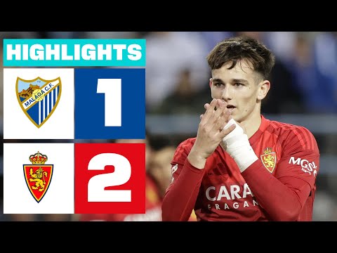 MÁLAGA CF 1 - 2 REAL ZARAGOZA I HIGHLIGHTS LALIGA HYPERMOTION