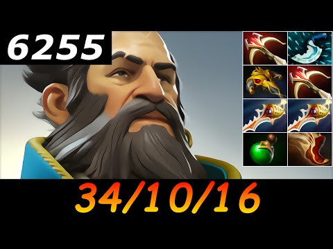 Dota 2 Kunkka 6255 MMR 34/10/16 (Kills/Deaths/Assists) Ranked Full Gameplay