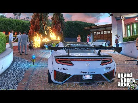 GTA 5 Mod Michael's Party!| Let's go to work GTA 5 Mods| 4K