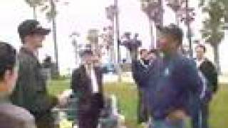 Tony Vera told not to film Sanjaya Malakar american idol Venice Beach California May 2007