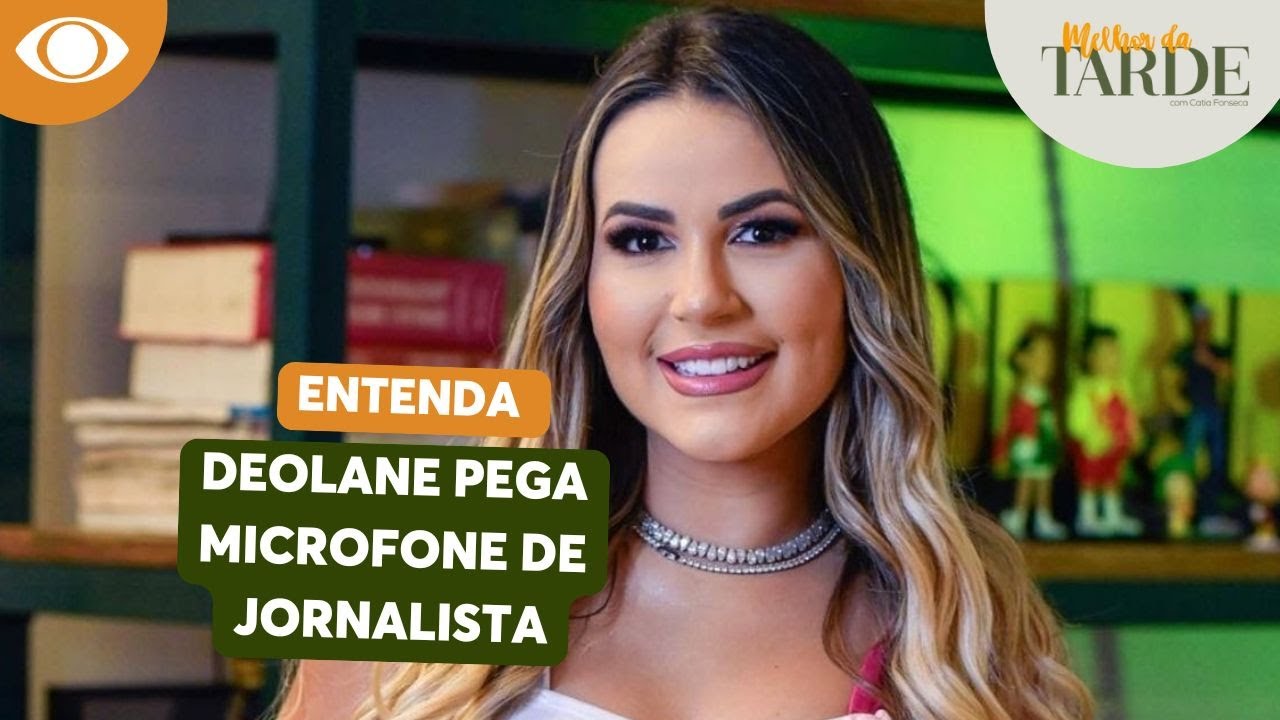 Deolane Bezerra pega microfone de repórter, quebra regra e fala com a imprensa