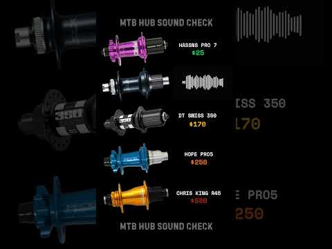 💸Budget $25 to Insane $580🤑MTB Hub Sound - HASSNS PRO7, DT SWISS 350, HOPE PRO5, CHRIS KING R45, SLX