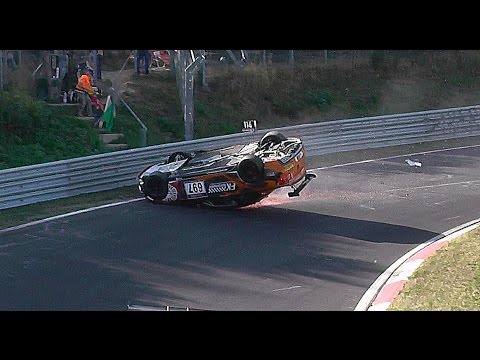 Highlights VLN 8 HEAVY CRASH & Action Nürburgring Nordschleife Überschlag