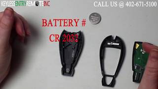 How To Replace A 2008 - 2013 Dodge Charger Key Fob Battery FCC ID IYZ-C01C