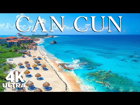 Cancun 4K Amazing Aerial Film - Calming Piano Music - Beautiful Nature