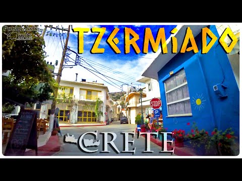 🇬🇷Crete, Tzermiado village at Lassithi Plateau Road Trip 2022, Greece - Kréta, Dedina Tzermiado