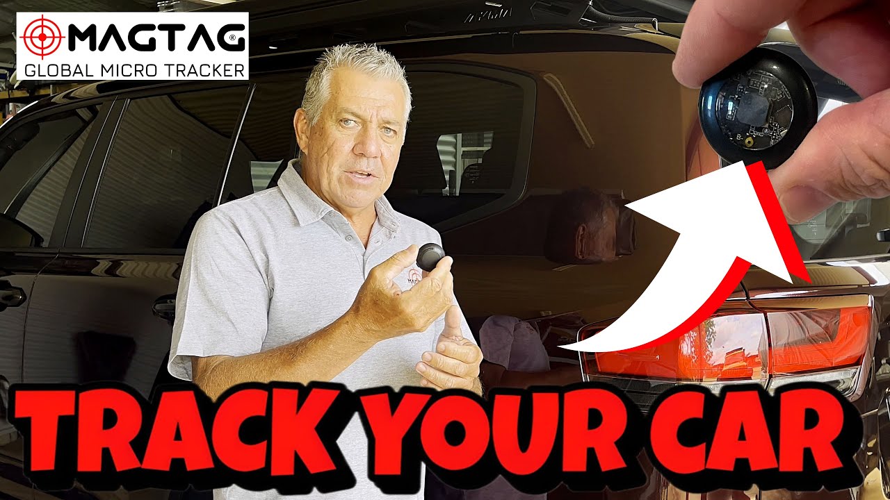 Micro Trackr Device in use on a vehicle