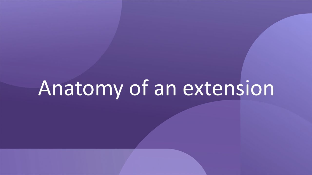 Anatomy of an extension