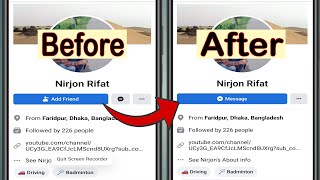 Add Friend Request Off | Facebook Profile Add Friend On Messenger Button | How to Fb Message Enable