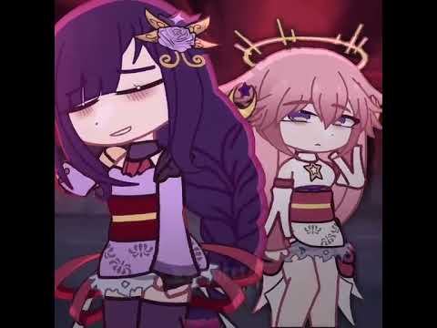 Raiden:hehe Miko...i never thought to meet you like this again#Raidenei#yaemiko#genshinimpact