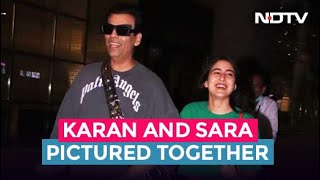"Meri Favourite Sara Ali Khan," Says Karan Johar As He Walks With Actress